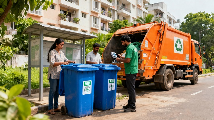 印度城市的“垃圾革命”:RFID標簽如何重塑垃圾管理